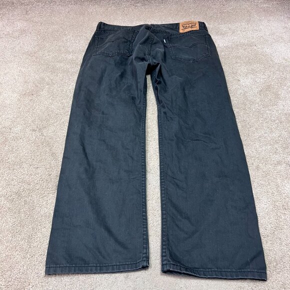 Levi's Jeans 505 Gray Men's Size 36X30 Straight Leg Pockets - Picture 13 of 13
